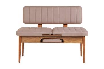 Matgrupp Vinadi Förlängningsbar 129 cm - Vit/Grå - Möbler - Bord & matgrupp - Matgrupp