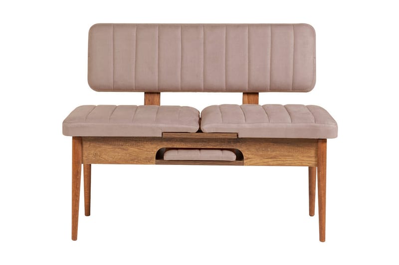 Matgrupp Vinadi Förlängningsbar 129 cm - Vit/Grå - Möbler - Bord & matgrupp - Matgrupp