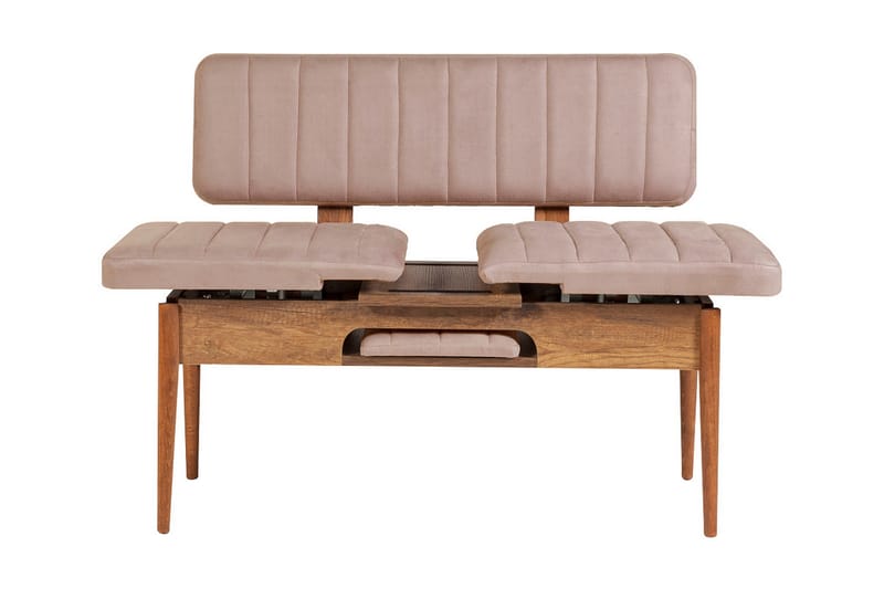 Matgrupp Vinadi Förlängningsbar 129 cm - Vit/Grå - Möbler - Bord & matgrupp - Matgrupp