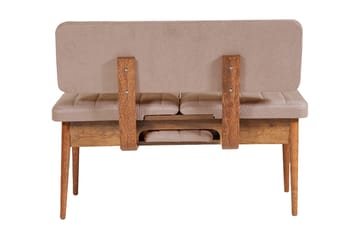 Matgrupp Vinadi Förlängningsbar 129 cm - Vit/Grå - Möbler - Bord & matgrupp - Matgrupp