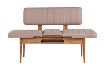 Matgrupp Vinadi Förlängningsbar 129 cm - Vit/Grå - Möbler - Bord & matgrupp - Matgrupp