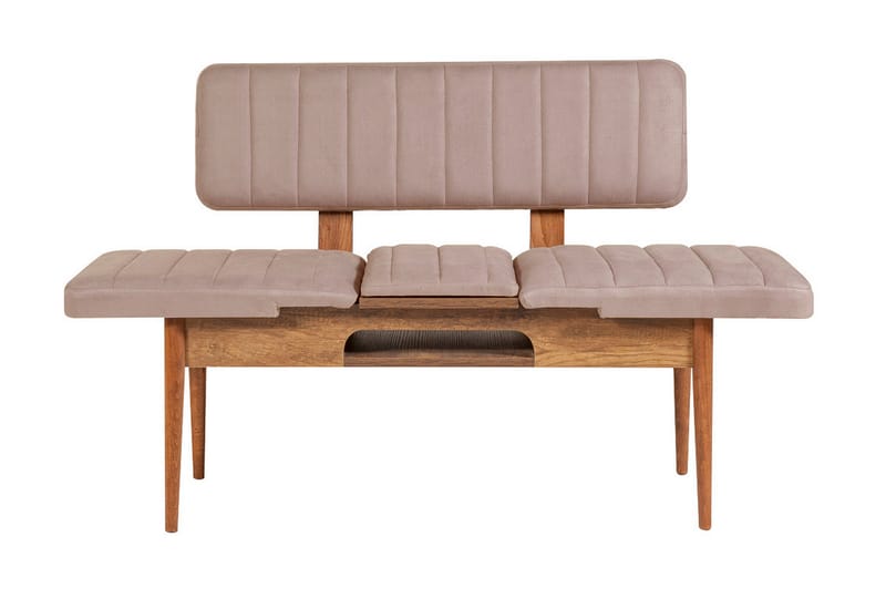 Matgrupp Vinadi Förlängningsbar 129 cm - Vit/Grå - Möbler - Bord & matgrupp - Matgrupp