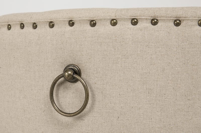 Matgrupp Yorkshire Ø150 cm Rund Vintage Natur/Vit/Beige - 4 st Ophelia Stolar - Möbler - Bord & matgrupp - Matgrupp