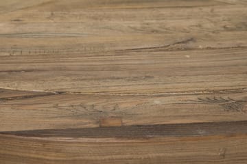 Matgrupp Yorkshire Ø150 cm Rund Vintage Natur/Vit/Beige - 6 st Ophelia Stolar - Möbler - Bord & matgrupp - Matgrupp