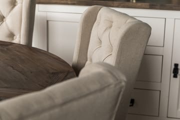 Matgrupp Yorkshire 150 cm Rund med 6 Isolde Stol - Vintage Alm|Beige - Möbler - Bord & matgrupp - Matgrupp