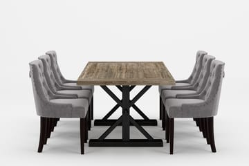 Matgrupp Yorkshire Premium 200-290 cm + 6 Viktoria Stolar