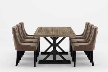 Matgrupp Yorkshire Premium 200-290 cm + 6 Viktoria Stolar