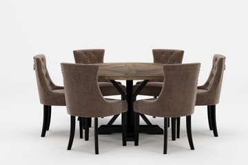 Matgrupp Yorkshire Premium Rund 150 cm + 6 st Viktoria Matst