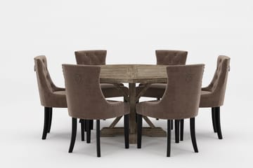 Matgrupp Yorkshire Premium Rund 150 cm + 6 st Viktoria Matst