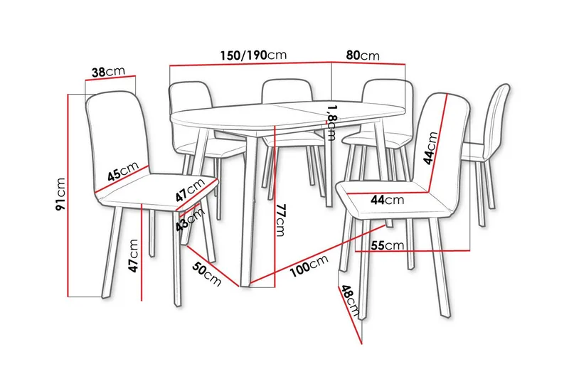 Narberth Matgrupp - Möbler - Bord & matgrupp - Matgrupp