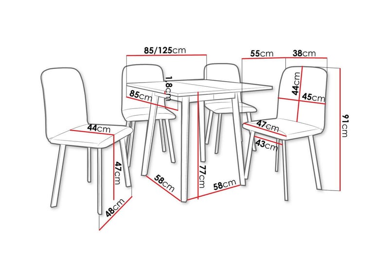Narberth Matgrupp - Möbler - Bord & matgrupp - Matgrupp