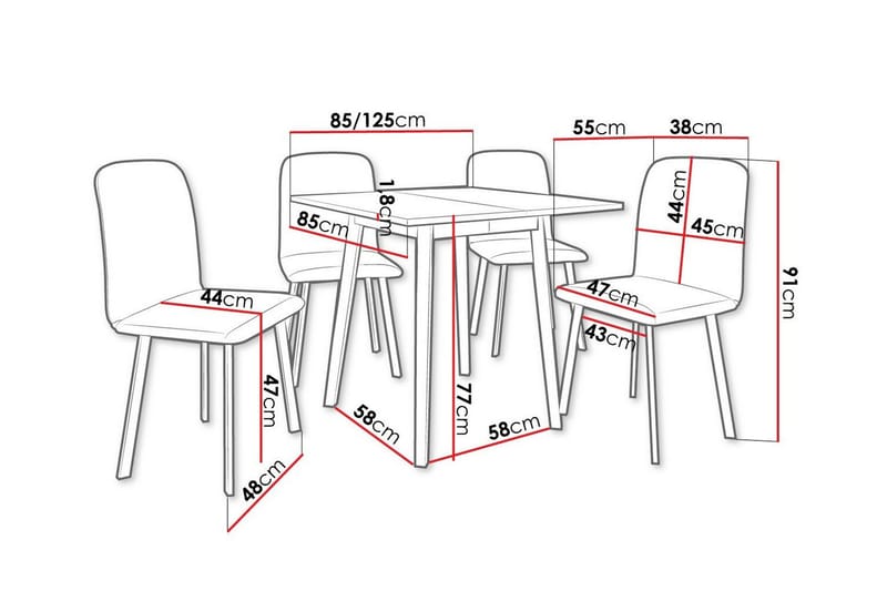 Narberth Matgrupp - Möbler - Bord & matgrupp - Matgrupp