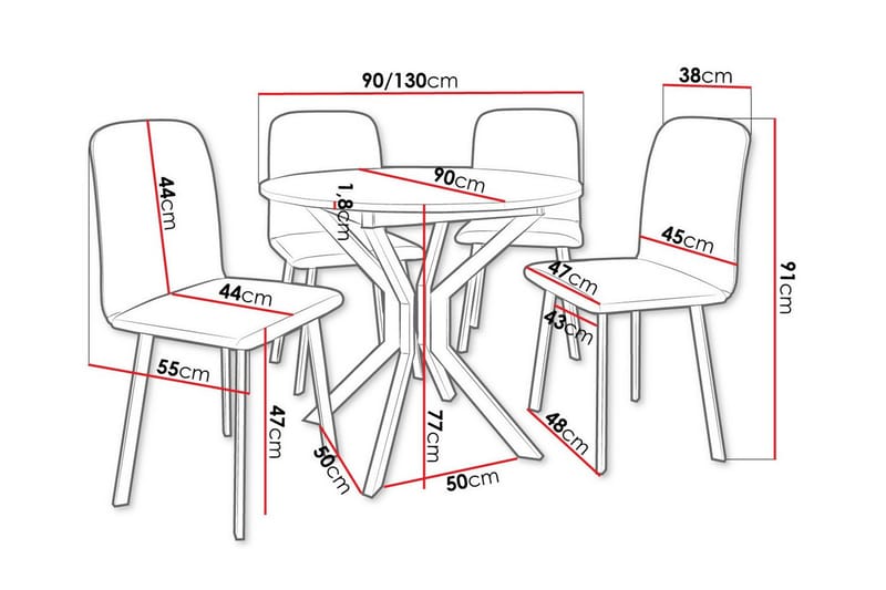 Narberth Matgrupp - Möbler - Bord & matgrupp - Matgrupp