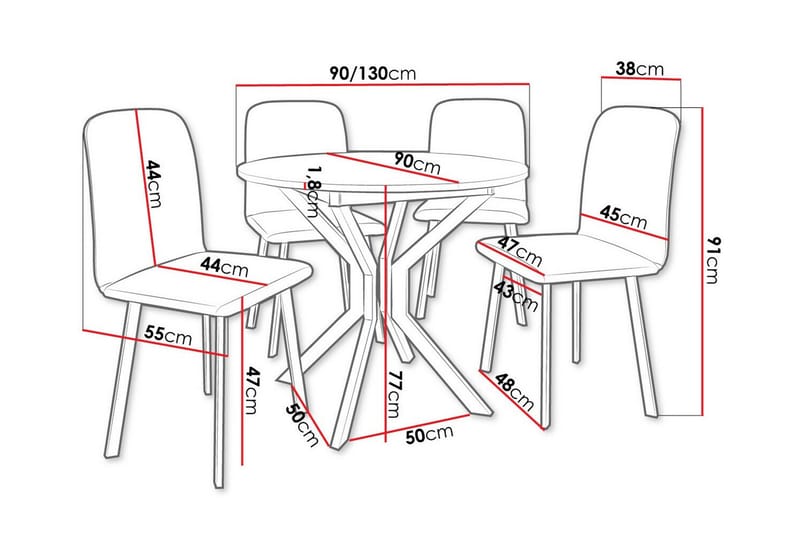 Narberth Matgrupp - Möbler - Bord & matgrupp - Matgrupp