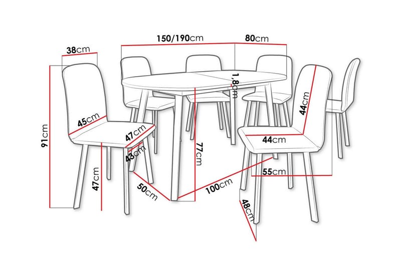 Narberth Matgrupp - Möbler - Bord & matgrupp - Matgrupp