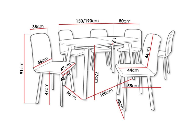 Narberth Matgrupp - Möbler - Bord & matgrupp - Matgrupp