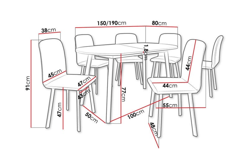 Narberth Matgrupp - Möbler - Bord & matgrupp - Matgrupp