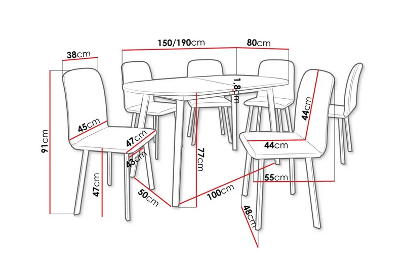 Narberth Matgrupp - Möbler - Bord & matgrupp - Matgrupp