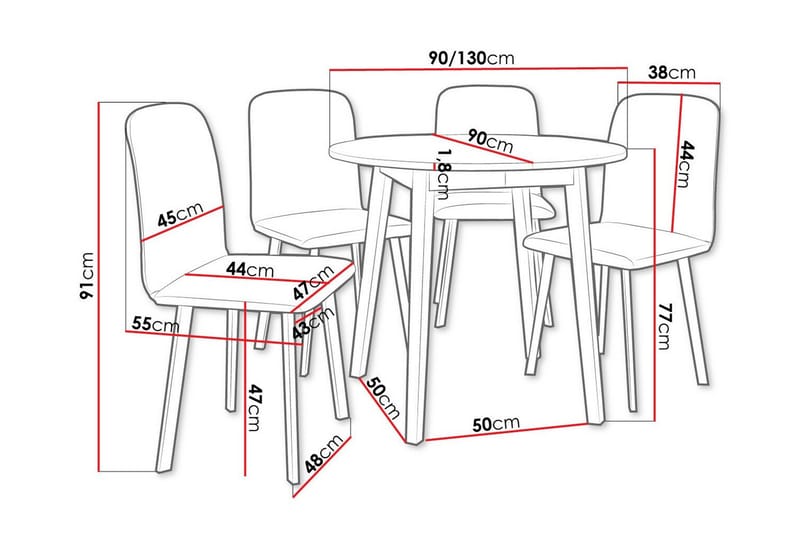 Narberth Matgrupp - Möbler - Bord & matgrupp - Matgrupp