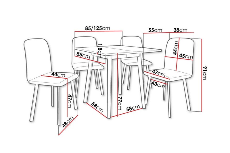 Narberth Matgrupp - Möbler - Bord & matgrupp - Matgrupp