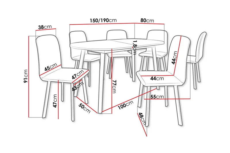 Narberth Matgrupp - Möbler - Bord & matgrupp - Matgrupp
