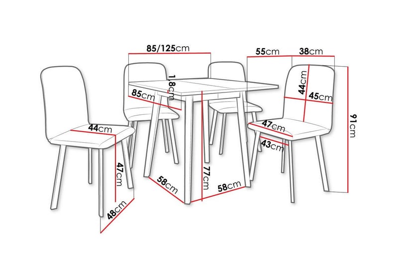 Narberth Matgrupp - Möbler - Bord & matgrupp - Matgrupp