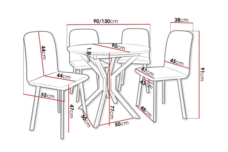 Narberth Matgrupp - Möbler - Bord & matgrupp - Matgrupp