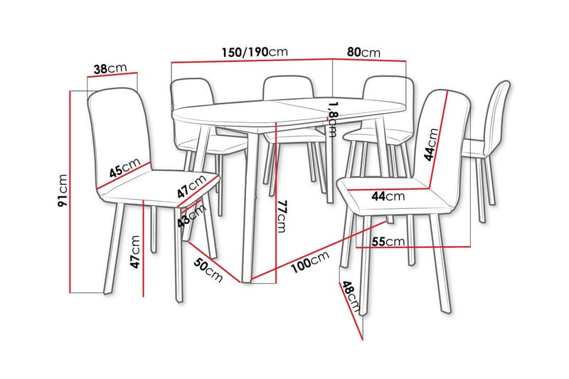 Narberth Matgrupp - Möbler - Bord & matgrupp - Matgrupp