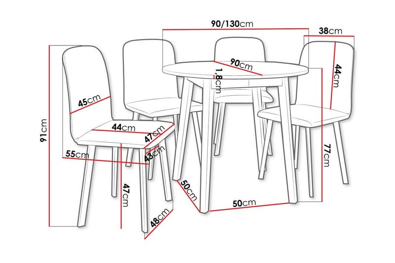 Narberth Matgrupp - Möbler - Bord & matgrupp - Matgrupp