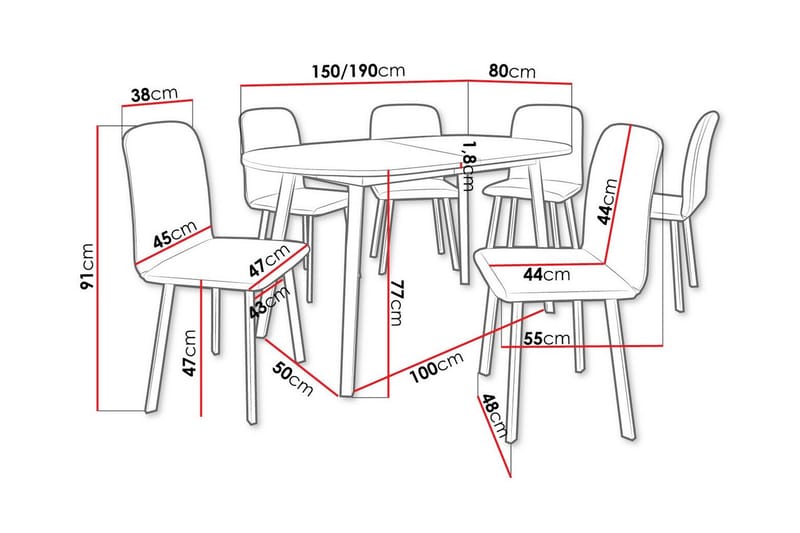 Narberth Matgrupp - Möbler - Bord & matgrupp - Matgrupp