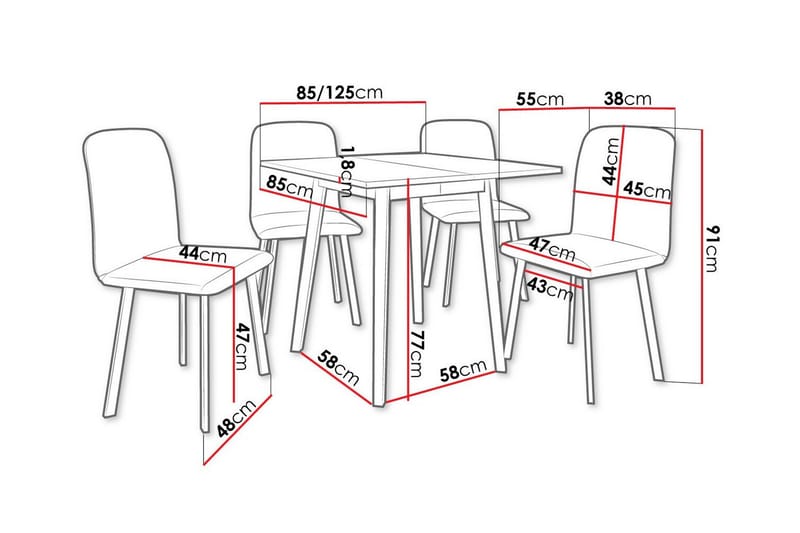 Narberth Matgrupp - Möbler - Bord & matgrupp - Matgrupp