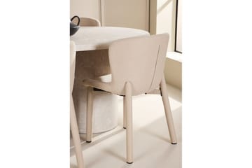 Matgrupp Narvik 100x200 cm Beige med 6st Astoria Stolar Beige - Beige - Möbler - Bord & matgrupp - Matgrupp