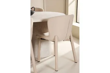 Matgrupp Narvik 100x200 cm Beige med 6st Astoria Stolar - Möbler - Bord & matgrupp - Matgrupp