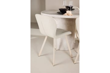 Matgrupp Narvik 100x200 cm Beige med 6st Lilja Stolar - Möbler - Bord & matgrupp - Matgrupp