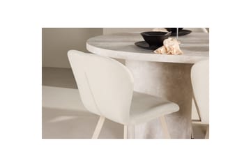 Matgrupp Narvik 100x200 cm Beige med 6st Lilja Stolar - Möbler - Bord & matgrupp - Matgrupp