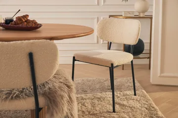 Noira Matbord 220 cm Massiv Ek med 6st Gemmiano Matstol - Natur - Möbler - Bord & matgrupp - Matgrupp