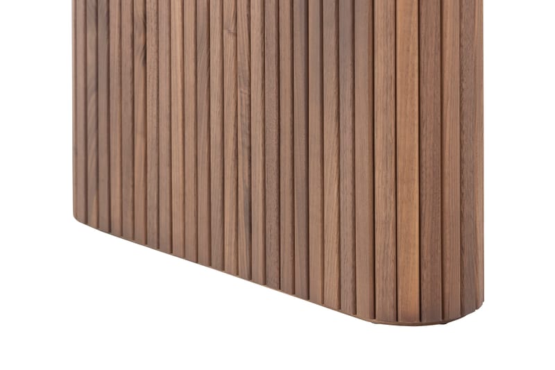 Noira Matbord 220 cm Massiv Valnöt med 6st Gemmiano Matstol - Brun / Teddy / Trä - Möbler - Bord & matgrupp - Matgrupp