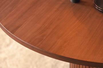 Noira Matgrupp 120 cm Rund inkl 4 Noira Stolar - Valnöt - Möbler - Bord & matgrupp - Matgrupp