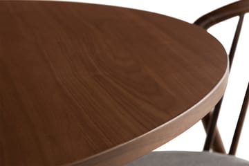 Noira Matgrupp 120 cm Rund inkl 4 Noira Stolar - Valnöt - Möbler - Bord & matgrupp - Matgrupp