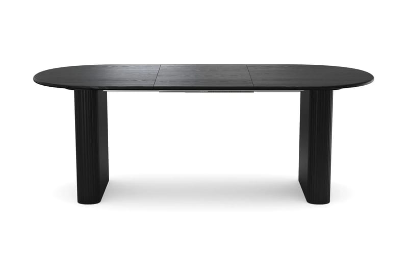 Noira Matgrupp 160-220 cm förlängningsbart i Svart med 6 Ronja Matstolar - Beige/Svart - Möbler - Bord & matgrupp - Matgrupp