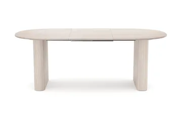 Noira Matgrupp förlängningsbart 160-220 cm Vitlaserad med 6 Jolie Matstolar - Möbler - Bord & matgrupp - Matgrupp