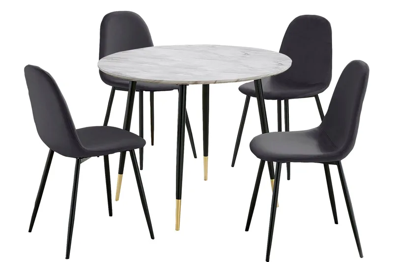 Oktoos Matgrupp 100 cm, Antracit/Vit