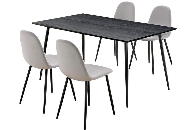 Oktoos Matgrupp 160 cm, Grå/Svart