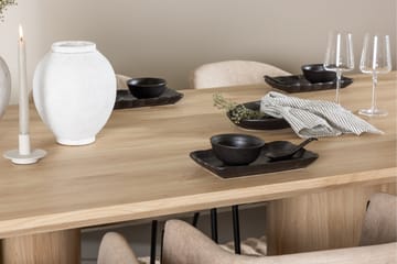 Matgrupp Olivia 210 cm Rektangulär med 6 Evelina stolar - Whitewash/Beige - Möbler - Bord & matgrupp - Matgrupp