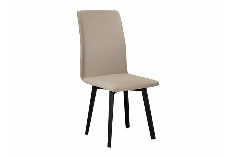 Patrickswell Rektangulär Utdragbar Matgrupp 140–180 cm – Matbord med Ekutseende och 6 Klädda Matstolar med Vinklade Ben - Svart|Beige|Natur - Möbler - Bord & matgrupp - Matgrupp