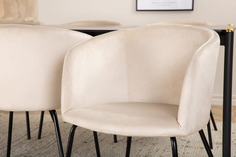 Pelle matbord med 6st Berit matstol - Möbler - Bord & matgrupp - Matgrupp