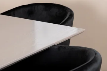 Penny Matgrupp 190 cm inkl 6 Berita Stolar - Grå/Svart - Möbler - Bord & matgrupp - Matgrupp