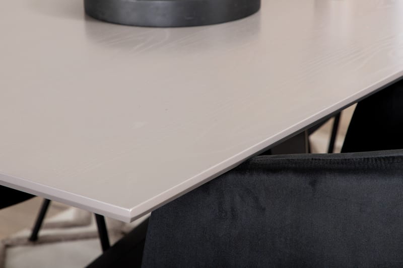 Penny Matgrupp 190 cm inkl 6 Berita Stolar - Grå/Svart - Möbler - Bord & matgrupp - Matgrupp