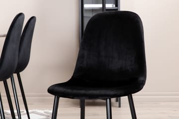 Penny Matgrupp 190 cm inkl 6 Pontus Stolar - Grå/Svart - Möbler - Bord & matgrupp - Matgrupp