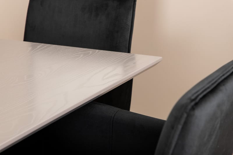 Penny Matgrupp 190 cm inkl 6 Pipi Stolar - Grå/Svart/Koppar - Möbler - Bord & matgrupp - Matgrupp